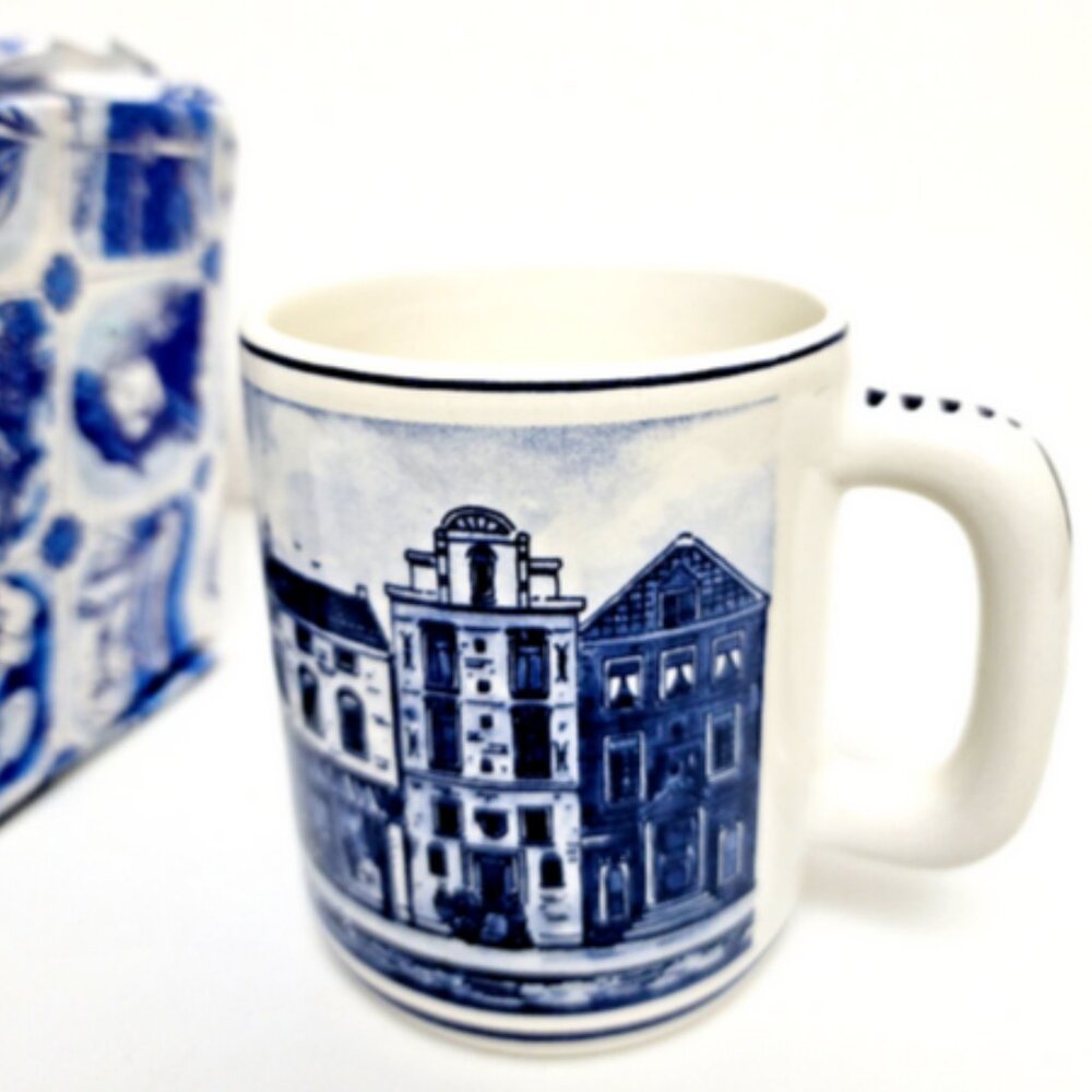 Delfts Blue Delfino Holland Amsterdam Handpainted Collectible Mug - Picture 4 of 11